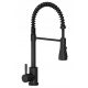 Quadron Salma floor-standing kitchen faucet, black