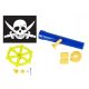 3in1 PIRATE BASIC SET - Flag, Windows, Telescope