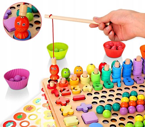  MONTESSORI-BRAIN-TRAINING-PUZZLE-FISH-BALLS-NUMBERS