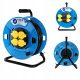 Hilark garden reel extension cable 20 m, 4 pcs. sockets, blue