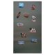 Magnetic board with magnets 100x50 cm INOX