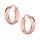  Silver Earrings Rose Gold 925 Hoops 15 mm