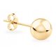  GOLD EARRING BALL BALLS 333 5 mm