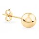  GOLD EARRING BALL BALLS 333 5 mm
