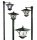  LED-ONE built-in solar lamp, black, 150 cm, 4 pcs.