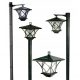  LED-ONE built-in solar lamp, black, 150 cm, 4 pcs.