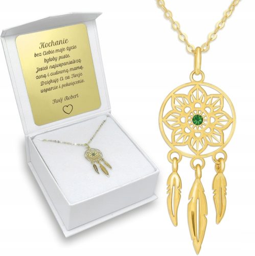  myClover dream catcher necklace, 333 gold, 45 cm