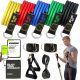  SET OF 5 RESISTANCE BANDS FOR EXERCISES WORKOUT BANDS FITNESS HIGH QUALITY