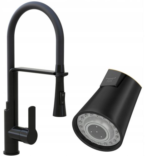 Granitan VEGAS black kitchen faucet
