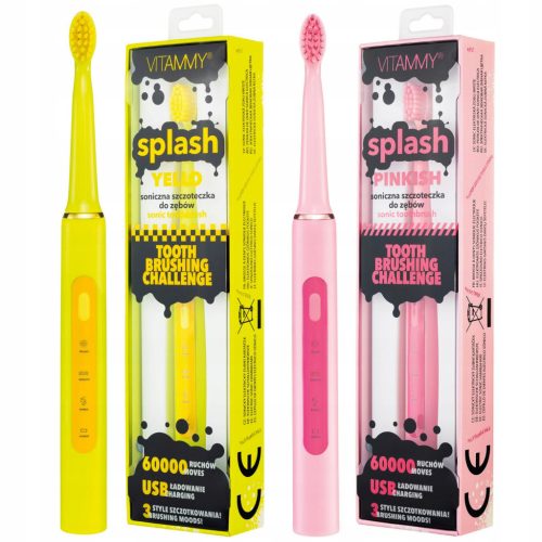  VITAMMY SPLASH PURPLY sonic toothbrush 8 years + purple