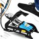  Retoo foot pump, bicycle foot pump, car, blue tones