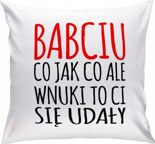 Cool, funny gadgets Jasiek Jaś Pillow for Grandma's Day B48