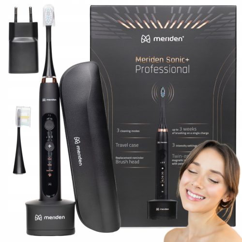  Meriden Sonic+ Professional sonic toothbrush, black