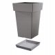  Prosperplast flowerpot 43.9 cm x 28.9 x 43.9 cm, plastic in grey and silver tones