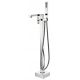 Arbo Square freestanding single-lever bathtub faucet, chrome