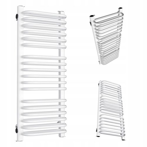  BATHROOM RADIATOR VERTICAL DOUBLE 1220/500 WHITE GLOSS