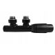 Radiator valve 50 mm black