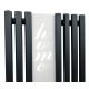 Szkarłat 831 W black decorative radiator