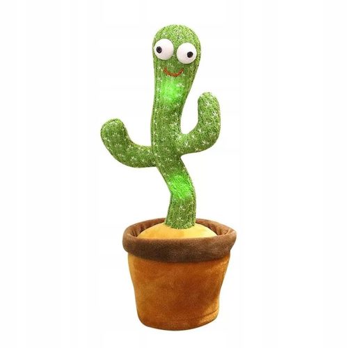  A SINGING, DANCING, HAPPY CACTUS REPEATEDLY SPEAKS PL