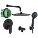 Hansgrohe Vernis Shape black bath and shower faucet