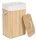  Gockowiak freestanding laundry basket, 80l, natural, brown and beige tones