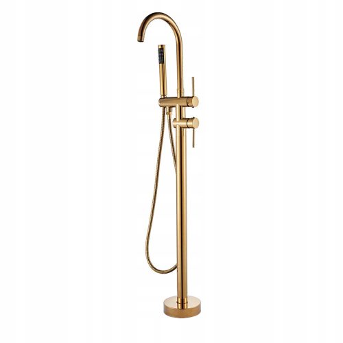 CHDE Premium Gold freestanding bath and shower faucet