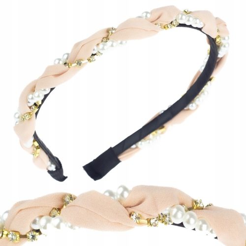  Beige and brown hair band