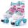  Meteor Bloom Roller Skates White, Pink, Turquoise, Sizes 39-42