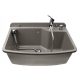 Zelvo washbasin, polypropylene, shades of grey