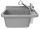 Adgo single-bowl sink, shades of grey