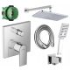 Hansgrohe Vernis Shape single-lever wall-mounted bath and shower mixer, chrome