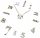 Clock for home INTERSIDE silver wall clock, 130 cm