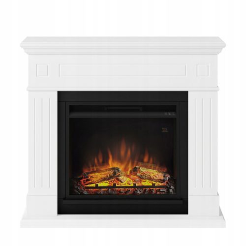 Freestanding fireplace with heating function, electric TG white 1500 W 110 x 95 x 25 cm