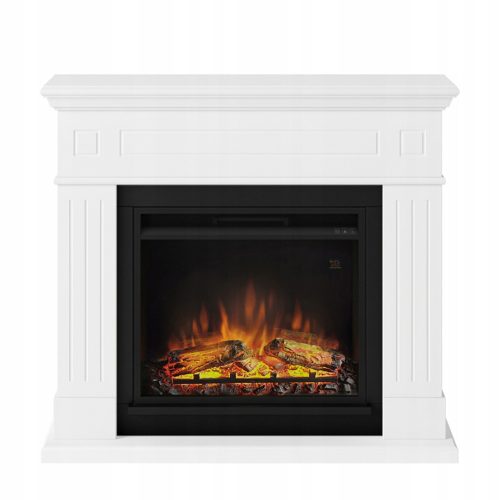 Freestanding fireplace with heating function, electric TG white 1500 W 110 x 95 x 25 cm