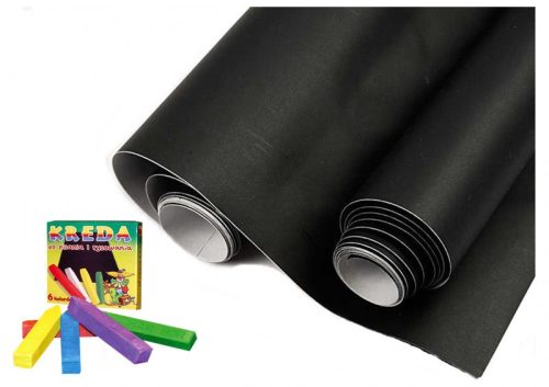  SELF-ADHESIVE CHALKBOARD 100 x 200 cm + CHALK