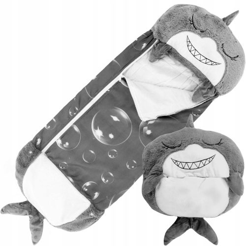  CHILDREN'S SLEEPING BAG 2in1 SHARK SHARK PILLOW 160 cm