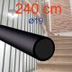 TUBE FOR BALUSTRADE, MATT BLACK, 19 mm, 240 cm, Baluster post handrail