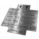 Doorplate - Steel - ANY CONTENT - INOX