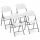 Chairs for garden, terrace and balcony Royal Catering garden chair, white plastic