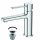 Invena GLAMOUR floor-standing washbasin mixer, chrome