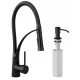 Granitan NEXO floor-standing kitchen faucet, black, silver