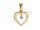  GOLD 585 PENDANT with DIAMOND 0.04ct VS