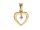  GOLD 585 PENDANT with DIAMOND 0.04ct VS