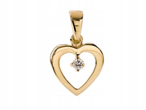  GOLD 585 PENDANT with DIAMOND 0.04ct VS