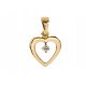  GOLD 585 PENDANT with DIAMOND 0.04ct VS