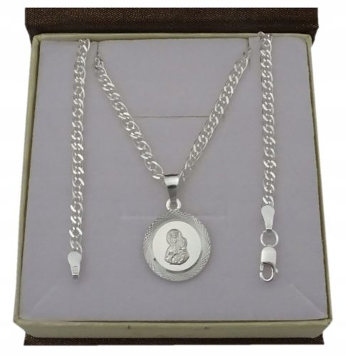  SILVER CHAIN 925 50CM MEDAL COMMUNION, BAPTISM