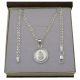  SILVER CHAIN 925 50CM MEDAL COMMUNION, BAPTISM