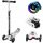  HyperMotion Alamo Hyper three-wheeled scooter, white and black