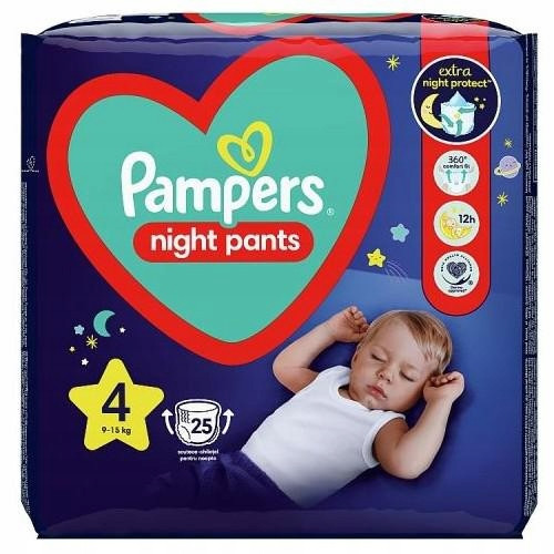  Pampers Night diaper pants Size 4 25 pcs.