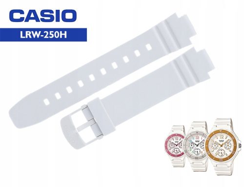  CASIO LRW-250 LRW-250H strap white glossy 12mm